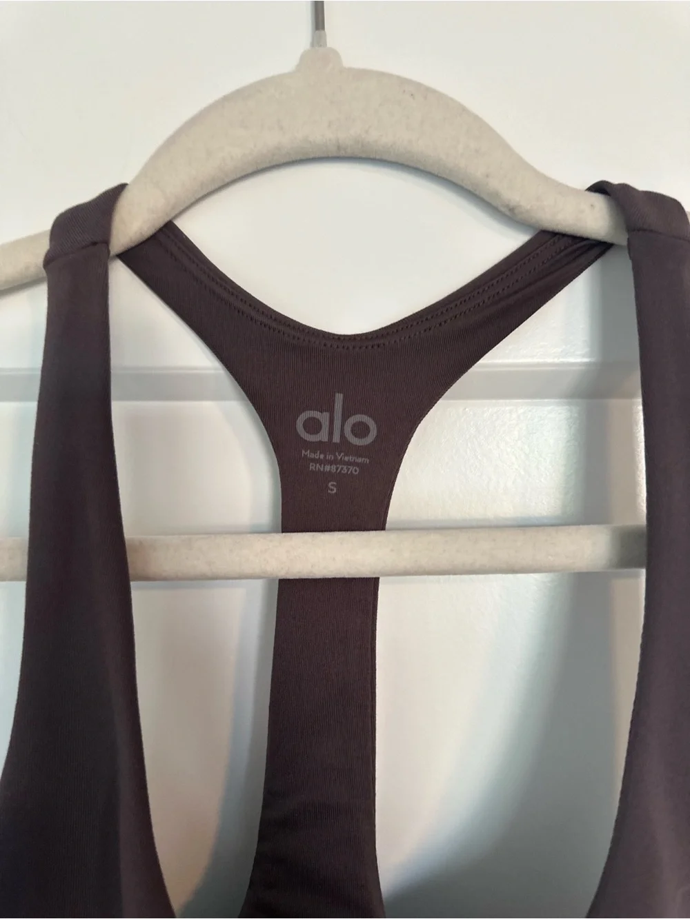 ALO Yoga Women’s Dark Brown Racerback One-Piece Bodysuit